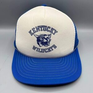 Kentucky Wildcats Trucker Hat Men White Designer Award Headwear Snap Back Cap